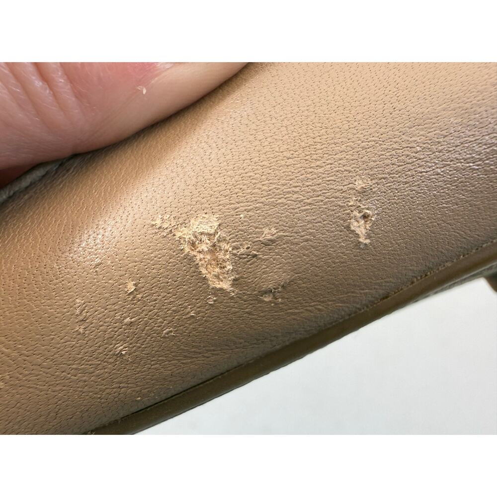 Sam Edelman Finnegan Nude Leather Scalloped Ballet Flats Size 8 Capsule - Picture 5 of 8
